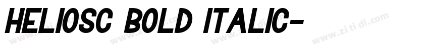 HeliosC Bold Italic字体转换